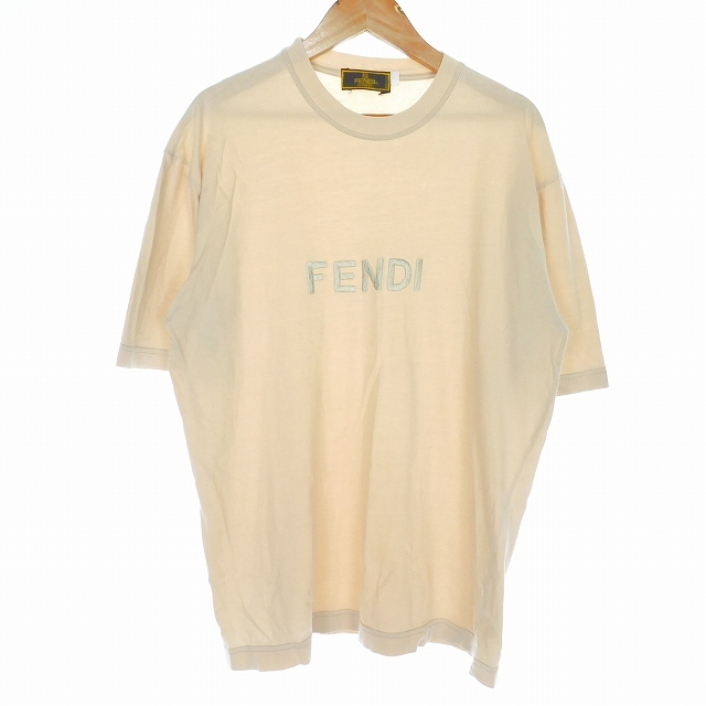 フェンディ FENDI Tシャツ 半袖 カットソー クルーネック コットン 