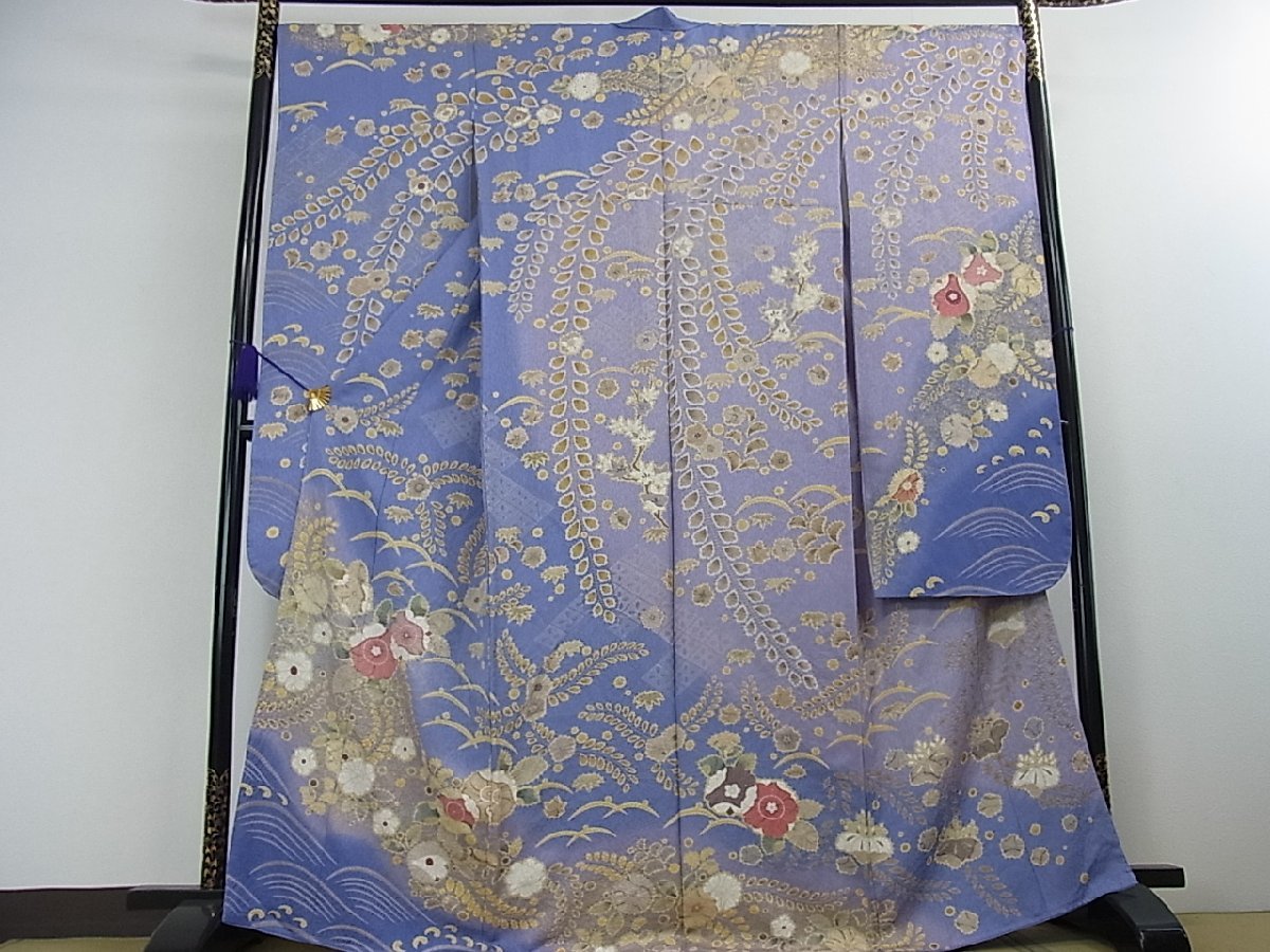 花美人着物■豪華振袖 辻が花 暈し染め 金彩 金通し地 逸品 未使用 eee3499 暈し染め 花美人着物□豪華振袖 金彩 ic1345 平和屋-こころ店□豪華振袖 作家物