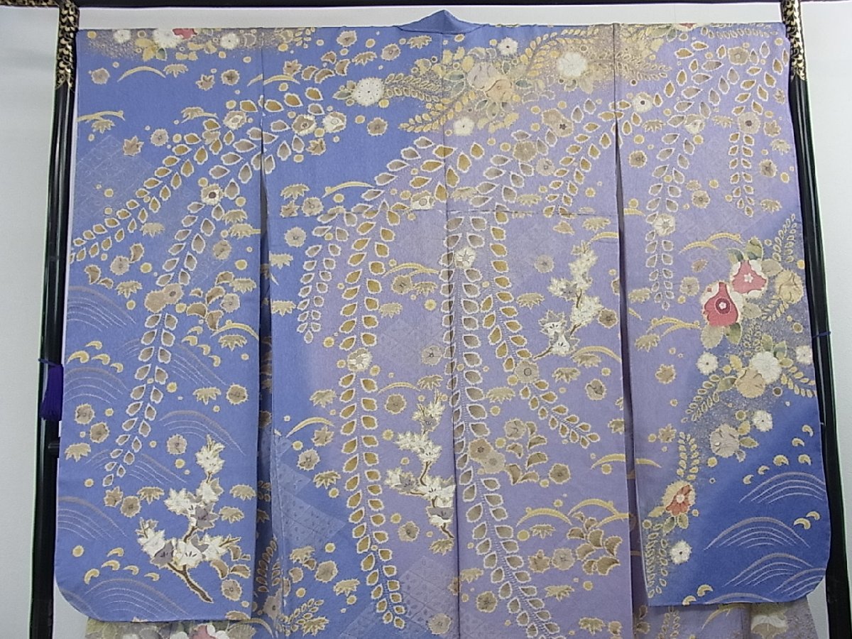 花美人着物■豪華振袖 辻が花 暈し染め 金彩 金通し地 逸品 未使用 eee3499 暈し染め 花美人着物□豪華振袖 金彩 ic1345 平和屋-こころ店□豪華振袖 作家物
