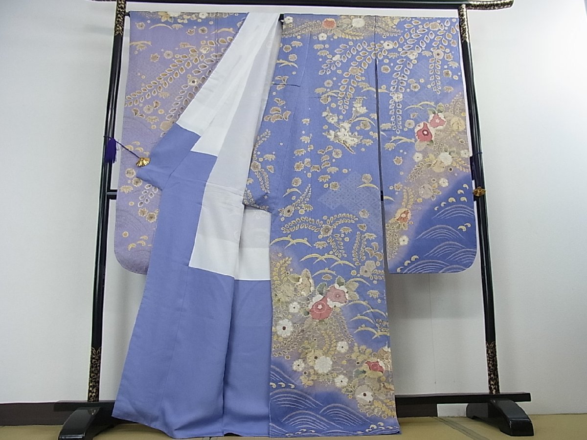 花美人着物■豪華振袖 辻が花 暈し染め 金彩 金通し地 逸品 未使用 eee3499 暈し染め 花美人着物□豪華振袖 金彩 ic1345 平和屋-こころ店□豪華振袖 作家物