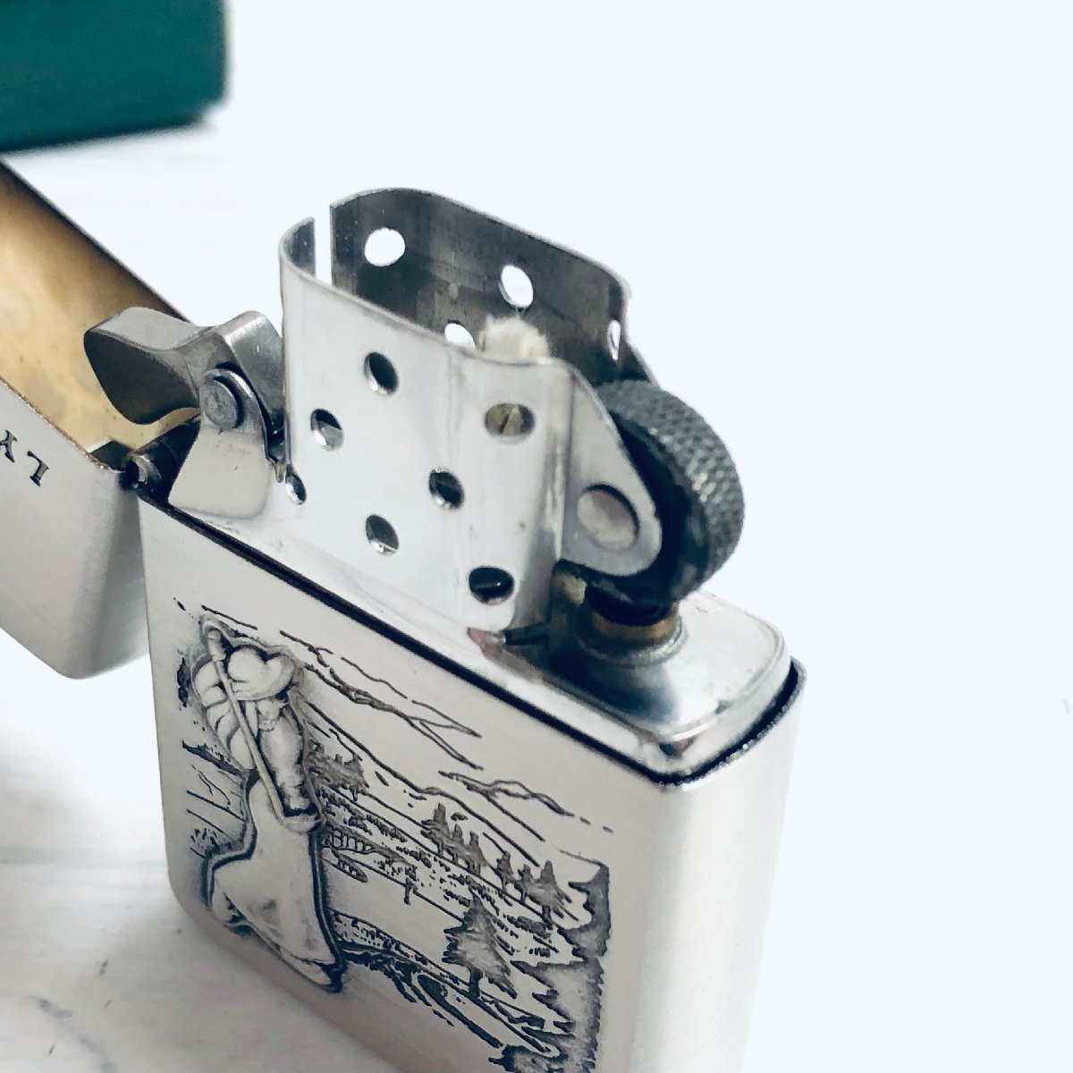 f001 B ZIPPO LYLE & SCOTT ジッポー ライル&スコット オイルライター 