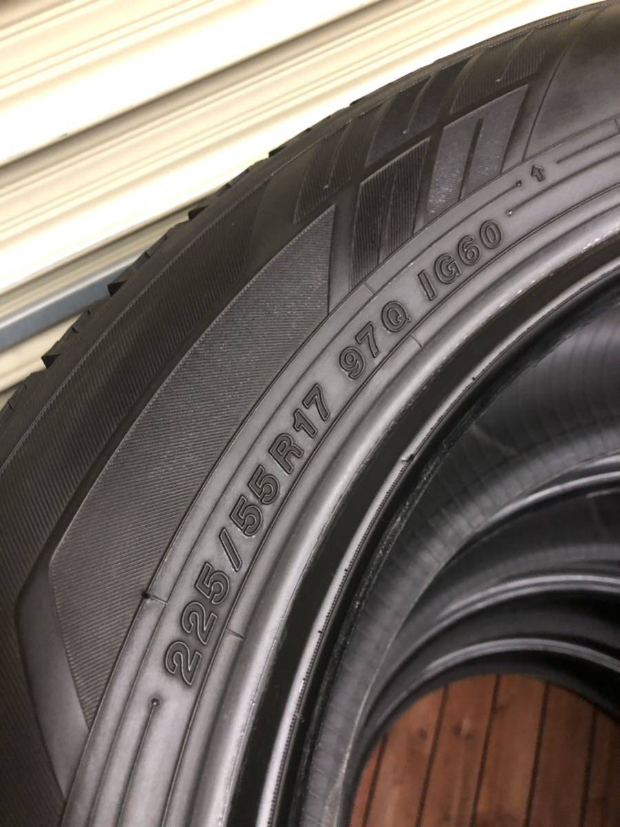 驚きの破格値，本物保証 ヨコハマ アイスガードIG60 225/55R17 中古4本セット　バリ山です
