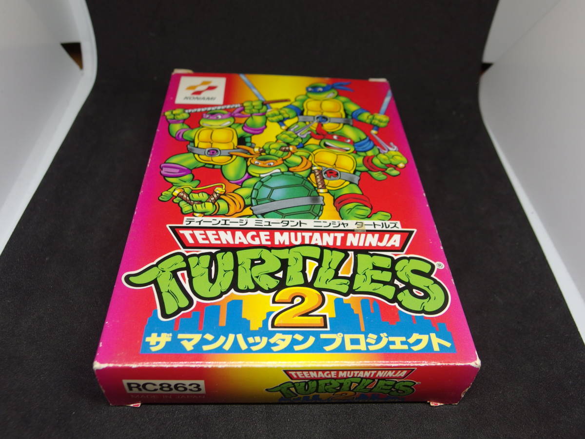  ： ティーンエイジミュータントタートルズ２ザ マンハッタン プロジェクト 箱説明書はがき付 ファミコン コナミ(アクション)｜売買されたオークション情報、yahooの商品情報をアーカイブ公 タイトル