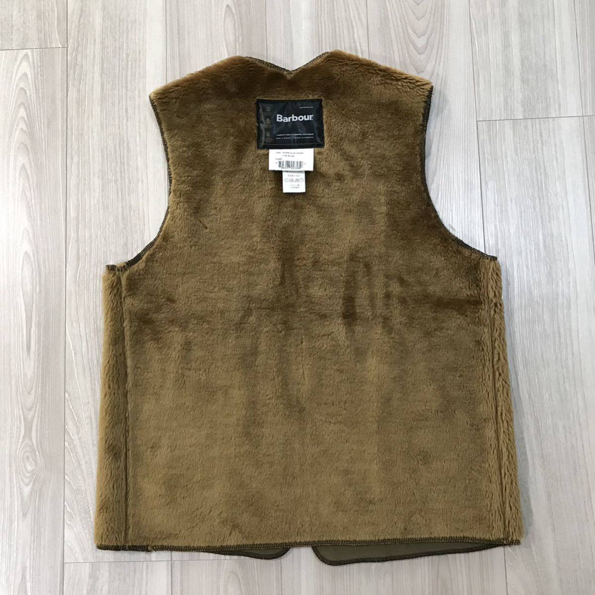 1回着用 36 Barbour FUR LINER VEST UKイギリス バブアー ファー 