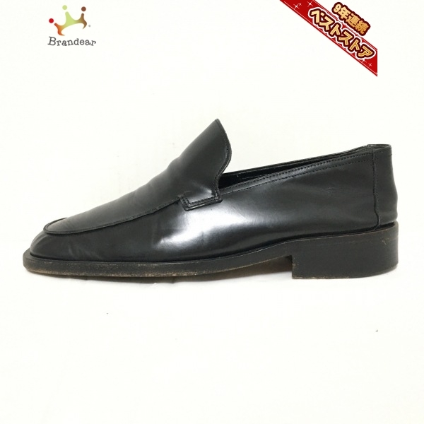 グッチ GUCCI ローファー 7 1/2D - レザー 黒 メンズ 靴