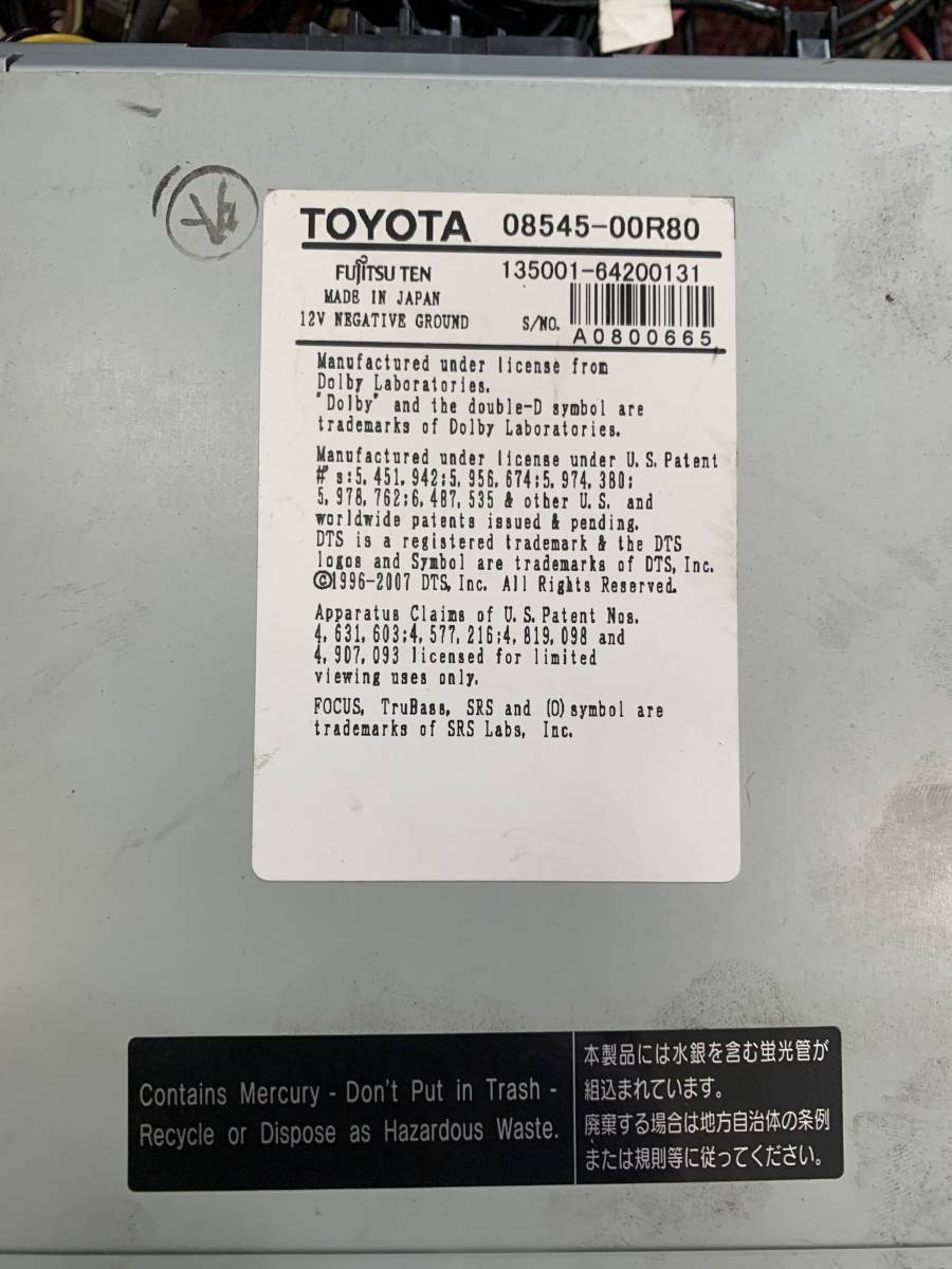 送料無料☆トヨタ純正 NHDT-W58 36063 HDDナビ エクリプス ワンセグ
