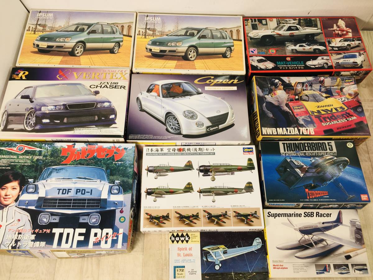 73☆ジャンク プラモデル 11個 まとめ売り 車/飛行機 他 同梱不可
