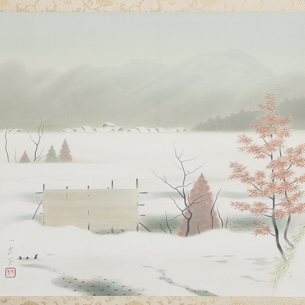 【新品，限定SALE】 五 斎内一秀 雪晴れ 絹本 彩色 真作 掛軸 共箱 二重箱(山水、風月)｜売買されたオークション情報、yahooの商品情報をアーカイブ公開 - オークファン 山水、風月