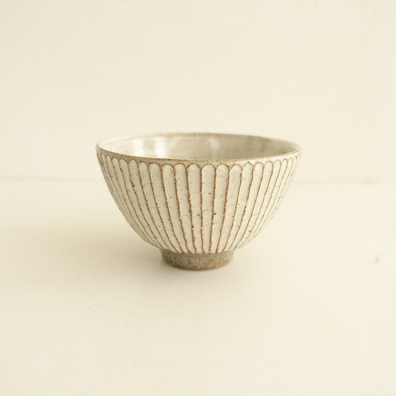 【美品】山田雅子 *鎬 しのぎ 丼ぶり*食器うつわ器作家【陶器】atelierma-doしあわせのパン1122(wa84-2211-246)【50L22】