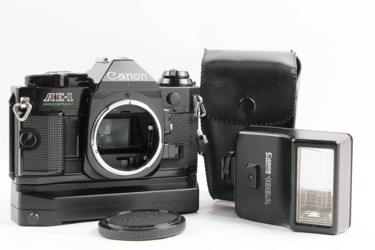 AE-1 Canon Program 50mm Camera FD | with Lens PROGRAM 35mm Black