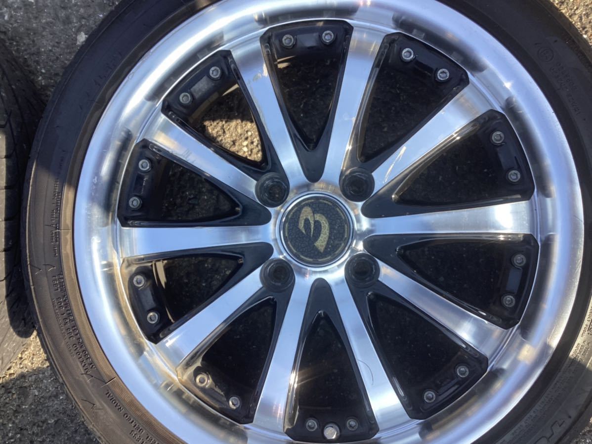 メーカー不明 ホイール4本セット タイヤ要交換 165/50R15 4穴 15インチ 