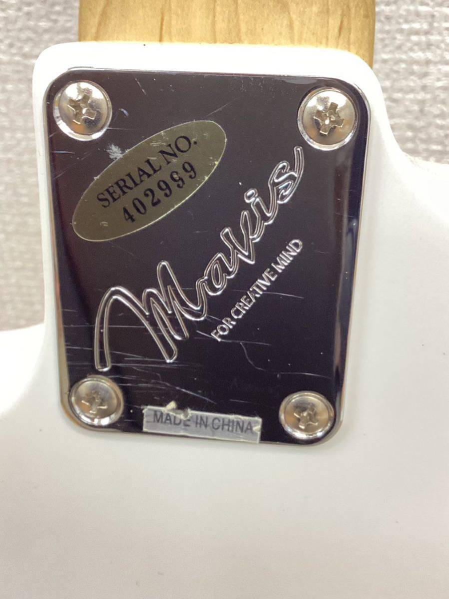 002 11 mavis メイビス エレキギター 白 ホワイトカラー 弦楽器 6弦