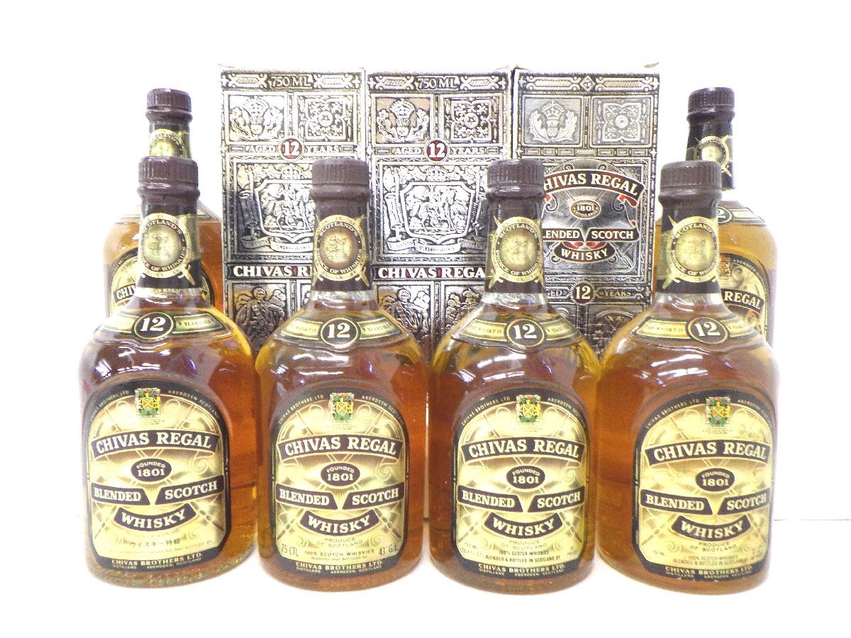 1円 スタート 古酒 未開栓 6本セット CHIVASREGAL シーバスリーガル 12 