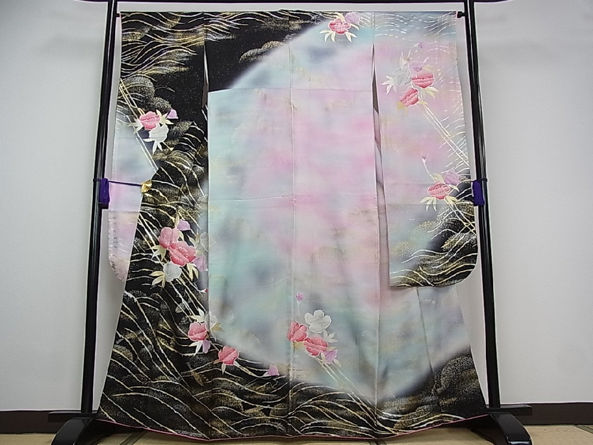 平和屋着物□大正の浮世絵師 竹久夢二 夢二ロマン 振袖 手描き