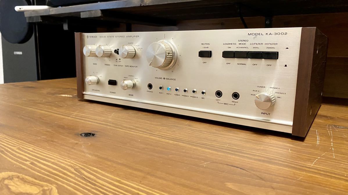 TRIO トリオ model KA-3002 プリメインアンプ 整備メンテナンス品 動作