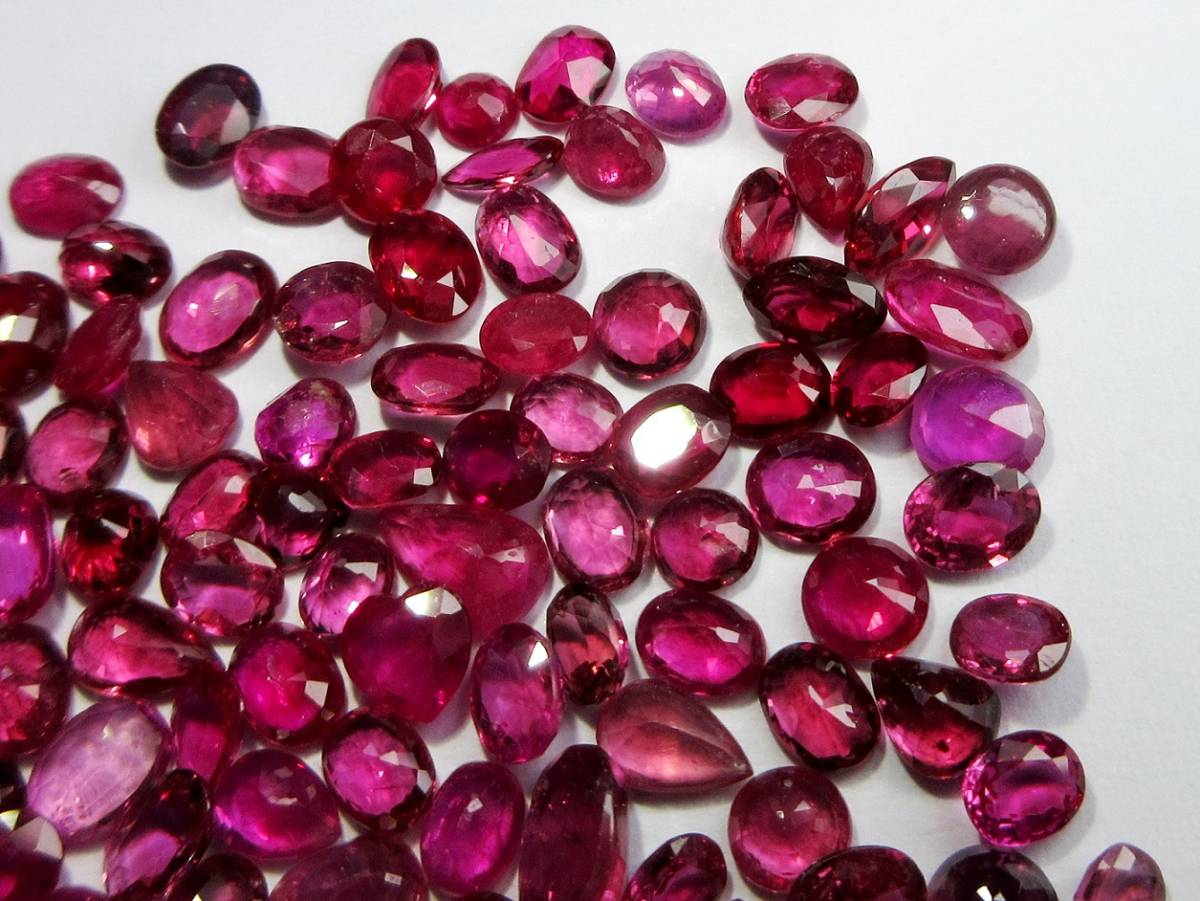ルース ルビー 100石まとめて25ct ルビー大量セット