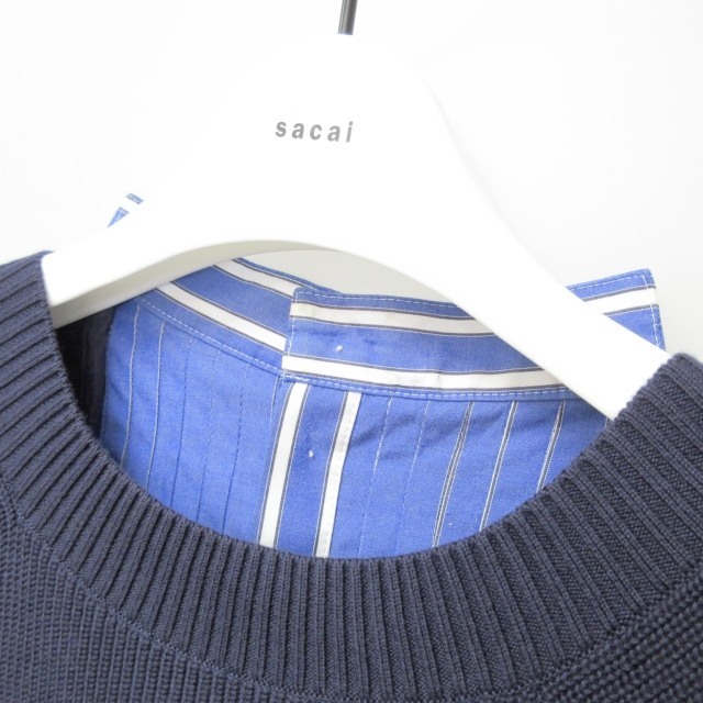 未使用品 サカイ sacai 新品同様 SCW-014 Cotton Knit Pullover 