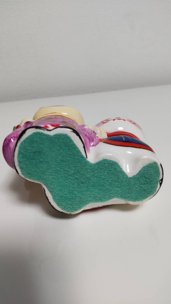 ペコちゃん 開運 狛犬 置物 陶器 オブジェ 人形 不二家 お正月(ペコ  