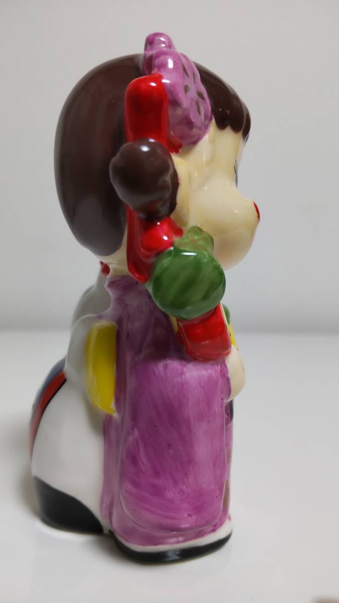 ペコちゃん 開運 狛犬 置物 陶器 オブジェ 人形 不二家 お正月(ペコ  