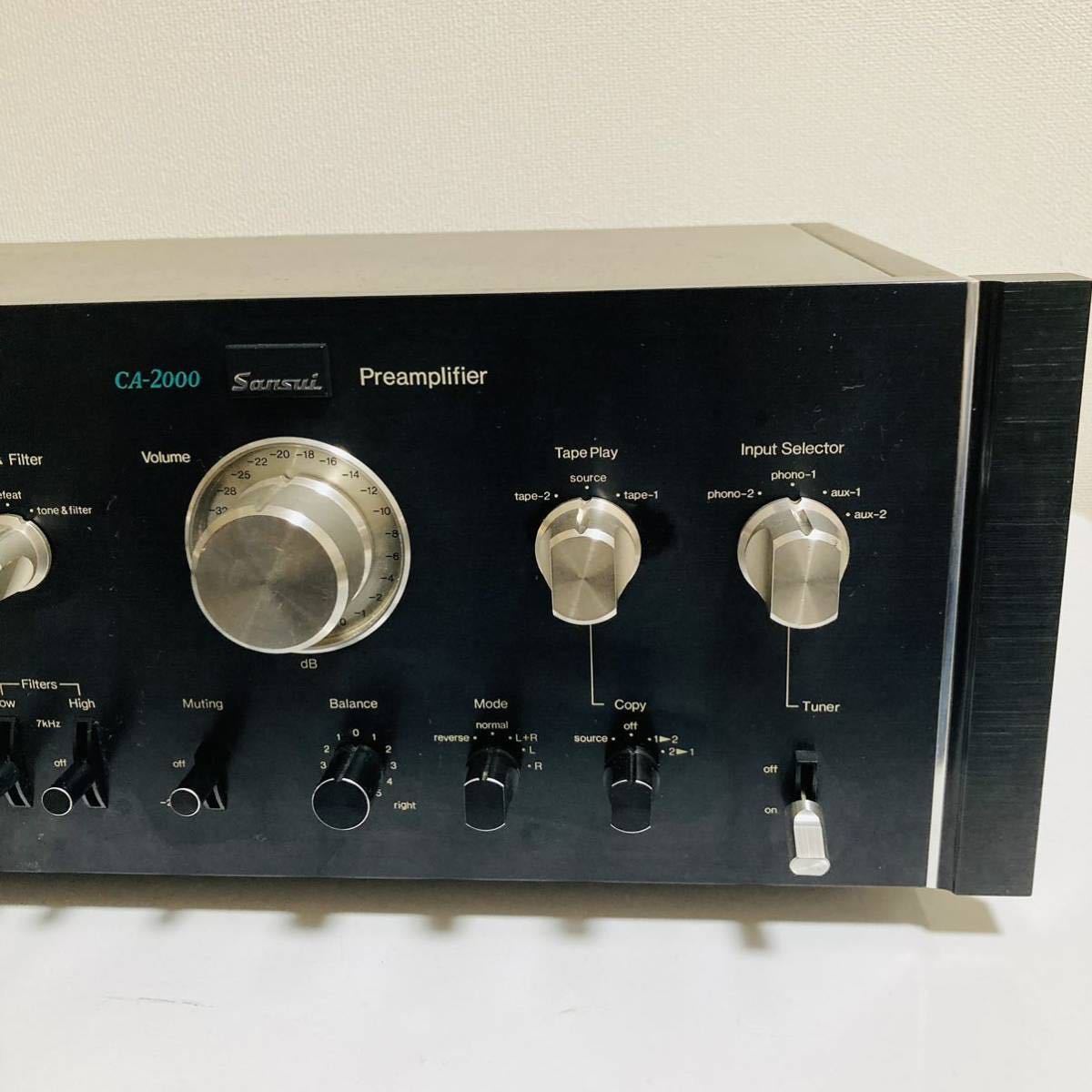 最新作，100%新品 【現状品】Sansui プリアンプ CA-2000(サンスイ 山水