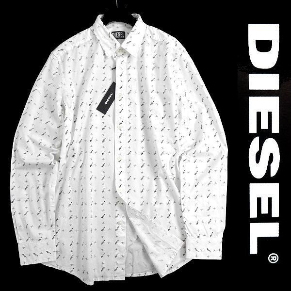 □DIESEL ディーゼル 新品 定価1.8万 S-RILEY-TM-LS コットンポプリン 