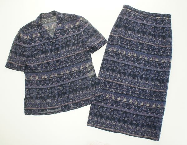 D2084*レリアン*柄/ロングスカート/半袖シャツ/セットアップ/11