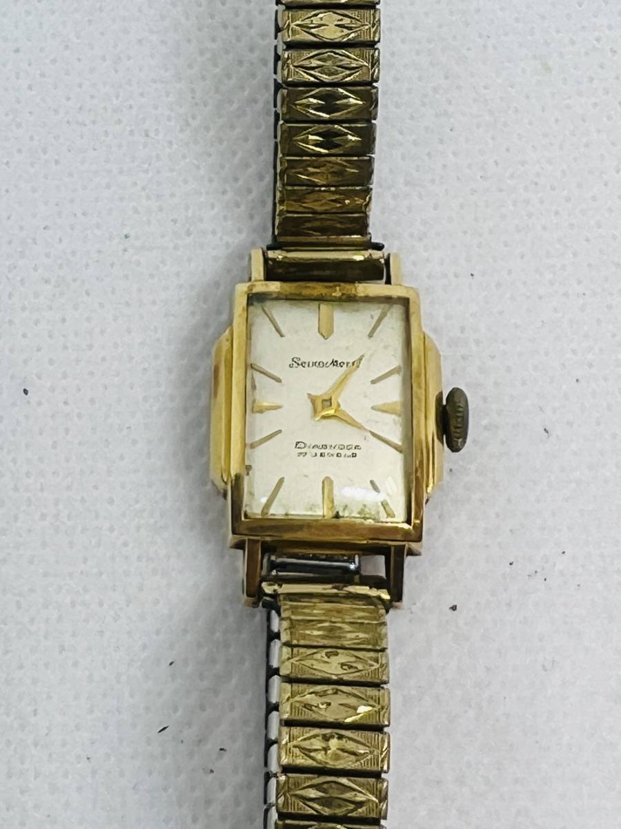 Seiko セイコー Venus ビーナス DIASHOCK K18 17石 手巻 重さ約21.6g seiko