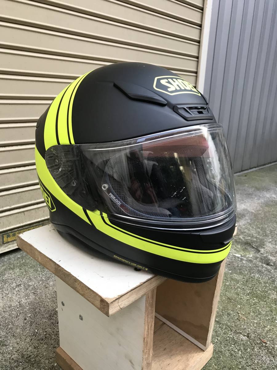 SHOEI Z-8 マットブラック Z8 中古SHOEI *写真・商品説明必ず確認お願いします SHOEI Z -7 XLサイズ　マットブラック／イエロー