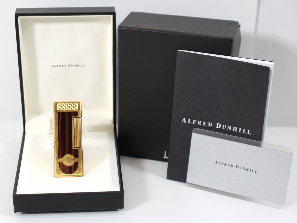 ダンヒル dunhill ガスライター ライター ゴールド ローラー スイス製 