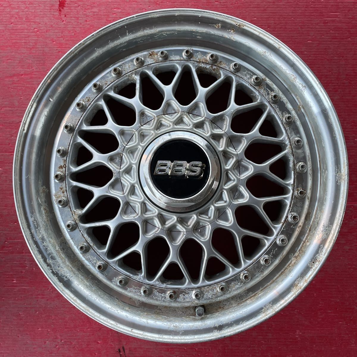 希少 BBS RS189 15インチ 6J+38 PCD100-4穴 ハブ径約56mm アルミ