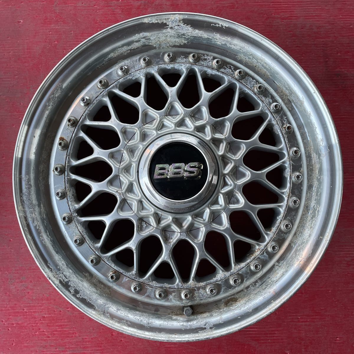 希少 BBS RS189 15インチ 6J+38 PCD100-4穴 ハブ径約56mm アルミ 