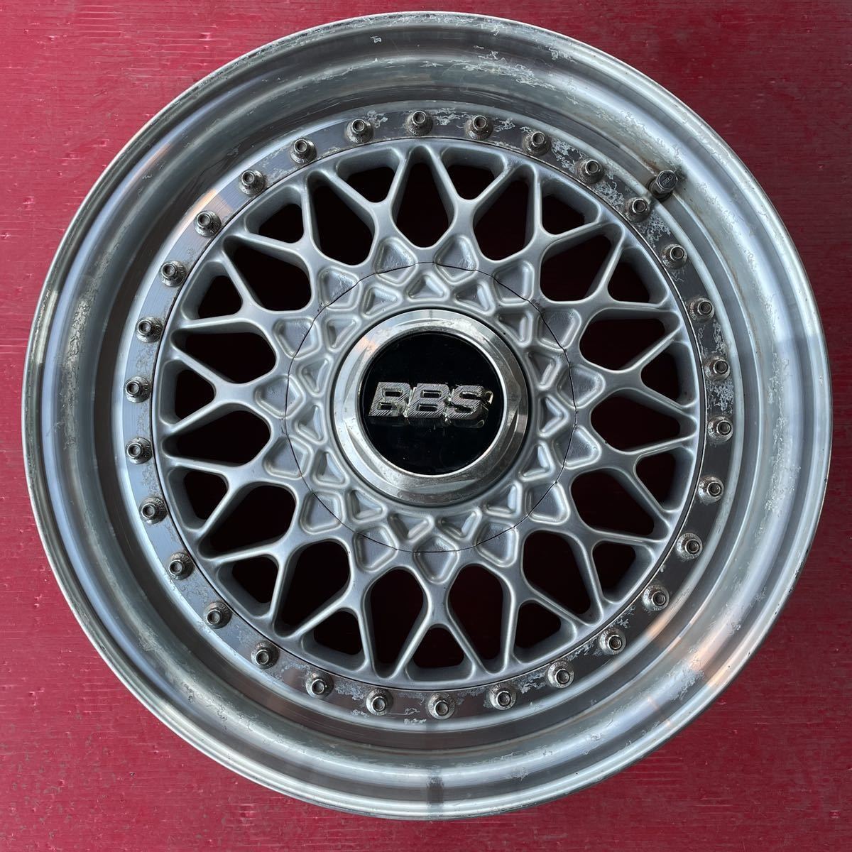 希少 BBS RS189 15インチ 6J+38 PCD100-4穴 ハブ径約56mm アルミ