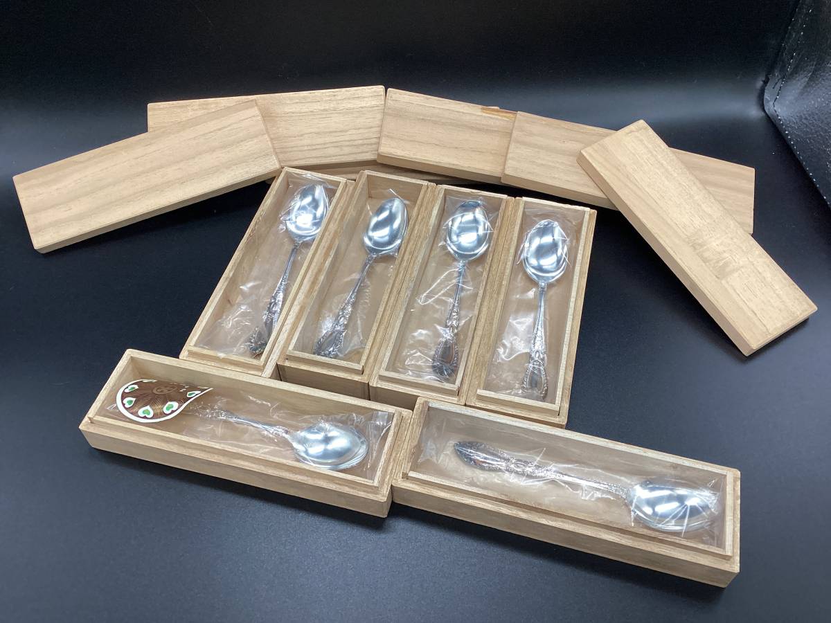  3971 銀製スプーン スターリングシルバー 刻印 銀食器 洋食器 カトラリー 6本セット(カトラリー)｜売買されたオークション情報、yahooの商品情報をアーカイブ公開 - オークファン カトラリー