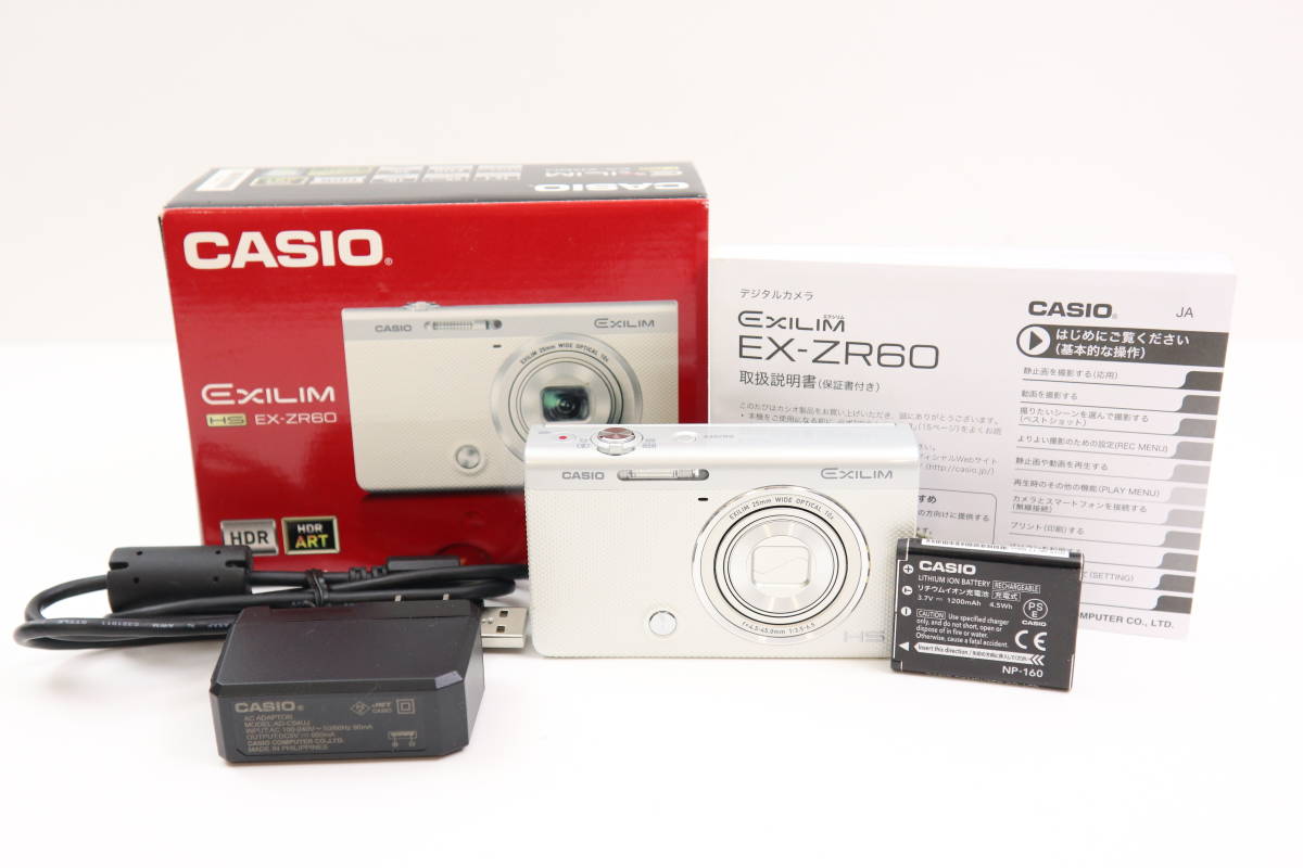 美品】◎CASIO カシオ EXILIM EX-ZR60（元箱・取説付） 【公式通販】