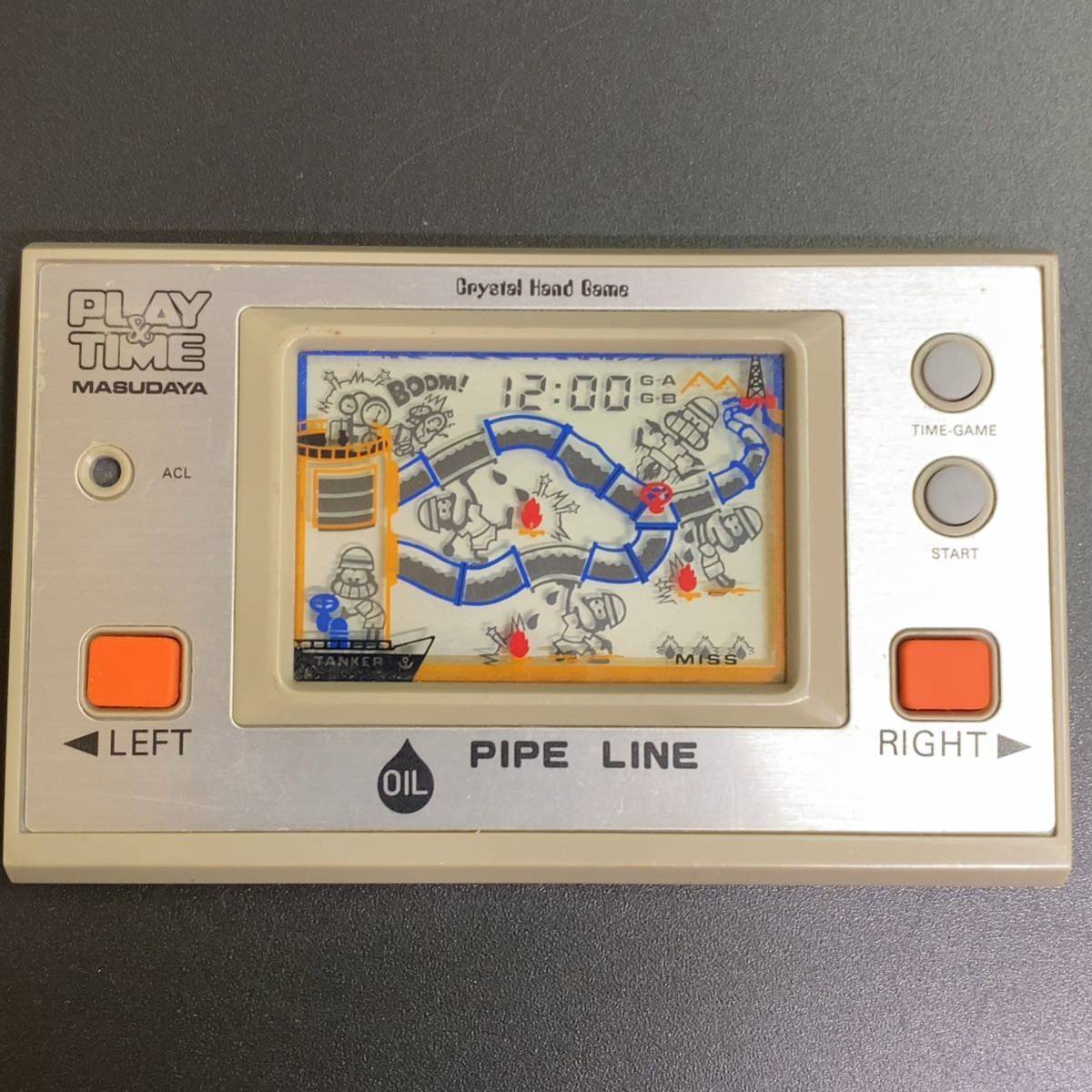 動作品】増田屋 マスダヤ プレイ&タイム パイプライン ゲームウォッチ  