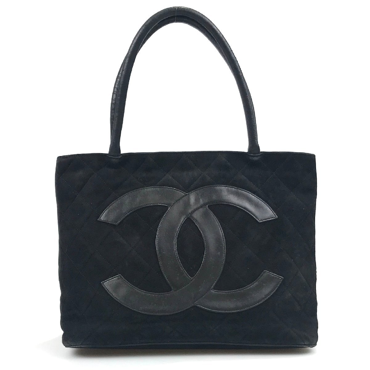 【1円～】 シャネル CHANEL バッグ ハンドバッグ トートバッグ ココマーク 復刻トート スエード レザー ゴールド金具 中古
