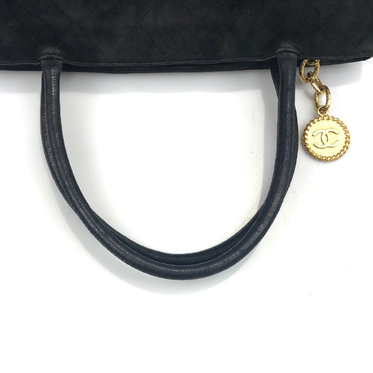 【1円～】 シャネル CHANEL バッグ ハンドバッグ トートバッグ ココマーク 復刻トート スエード レザー ゴールド金具 中古