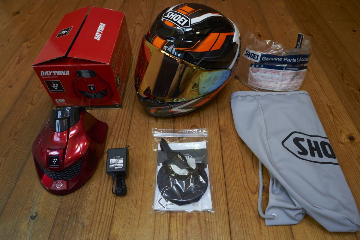 SHOEI ショウエイ Z-8 PROLOGUE TC-8 (BLACK/ORANGE) XL おまけつき
