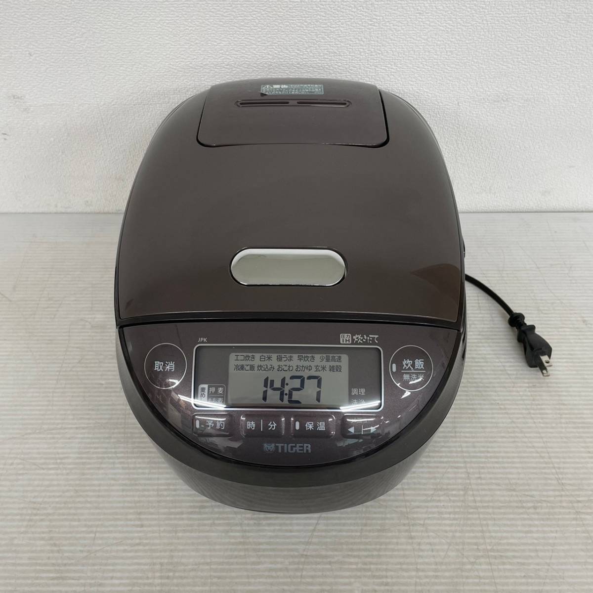 タイガー | TIGER 炊飯器 炊きたて 製品情報 5.5合 IH JKP-H100 圧力IH 