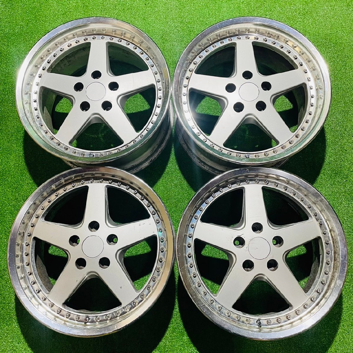○【希少！】社外ホイール 高級！2ピース 17×8J9J＋36＋40 114.3/5穴