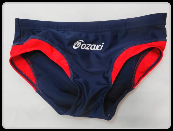32-136☆150【ozaki swimming】濃紺系キッズ スポーツ競泳水着♪