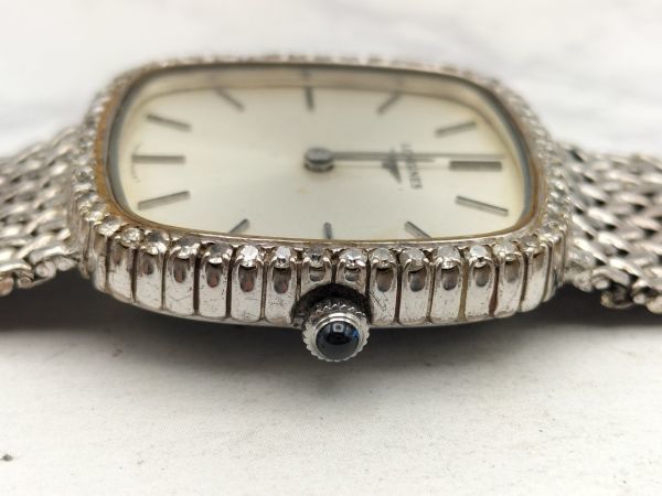 T1905 1円~ 稼動/不動 ロンジン LONGINES 手巻き 腕時計 シルバー文字 