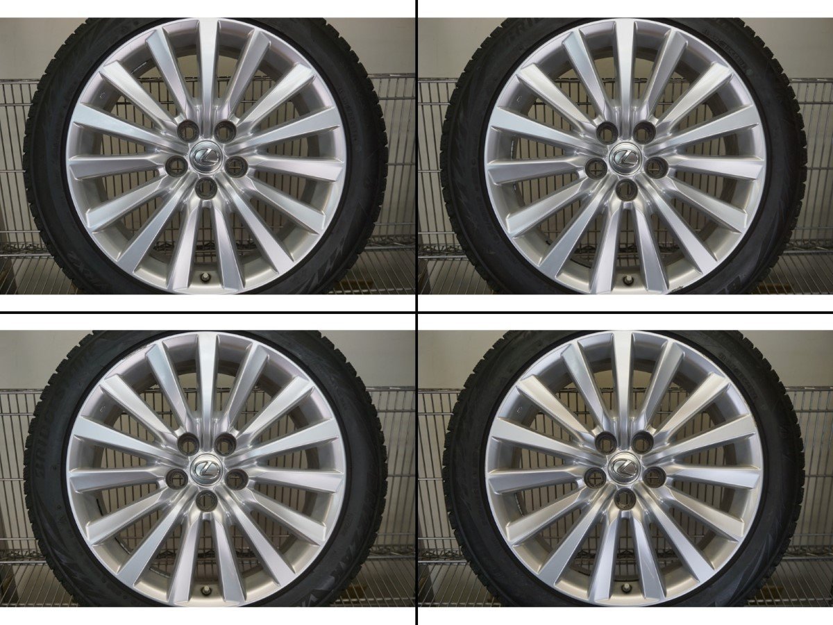  1円開始 バリ山 レクサスLS460 LS600h純正＋ブリザックVRX2 19&times;8J＋35 5穴&times;120 245/45R19 タイヤホイール4本 fW111(スタッドレスタイヤ)｜売買されたオークション情報、yahooの商品情報をアーカイ 5穴