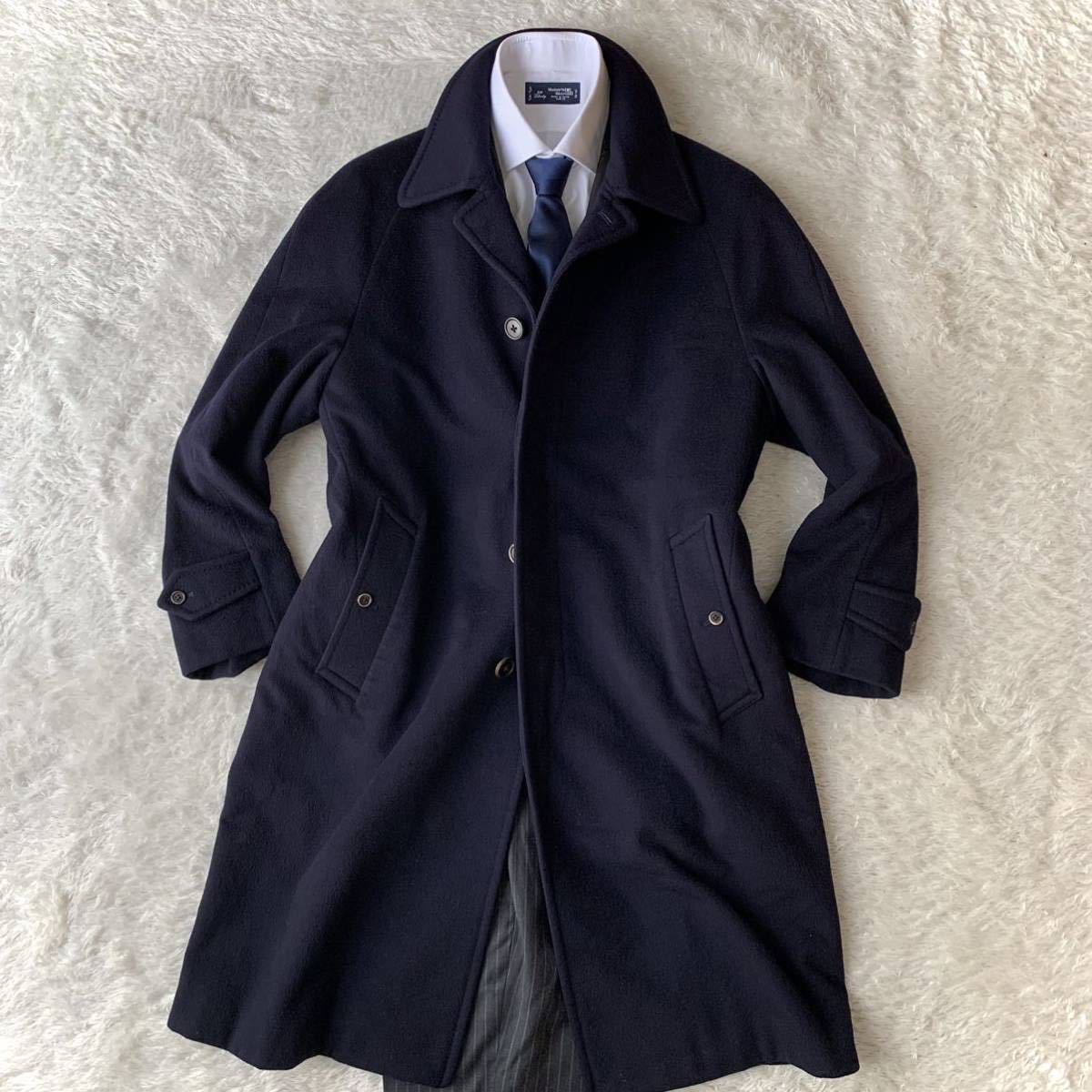 20万超 美品 カシミヤ × ラムウール バーバリー ステンカラー
