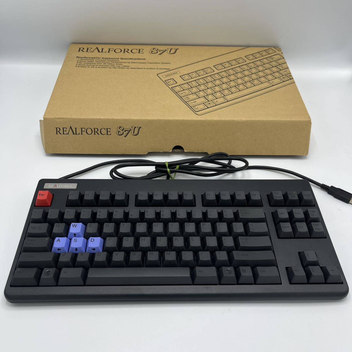 REALFORCE USBキーボード 黒 SE170S WASD｜PC周辺機器