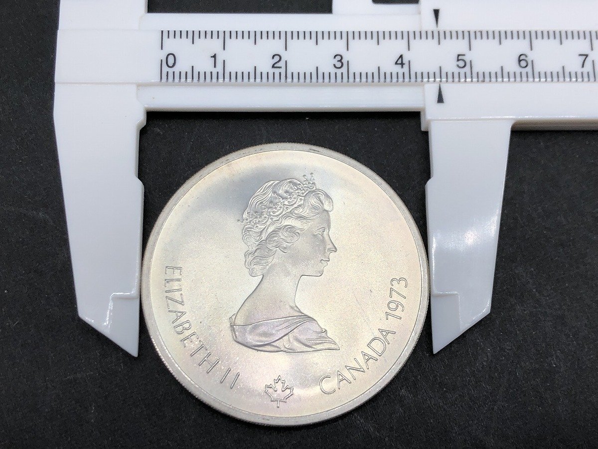 1976年 カナダ モントリオール オリンピック エリザベス 記念銀貨
