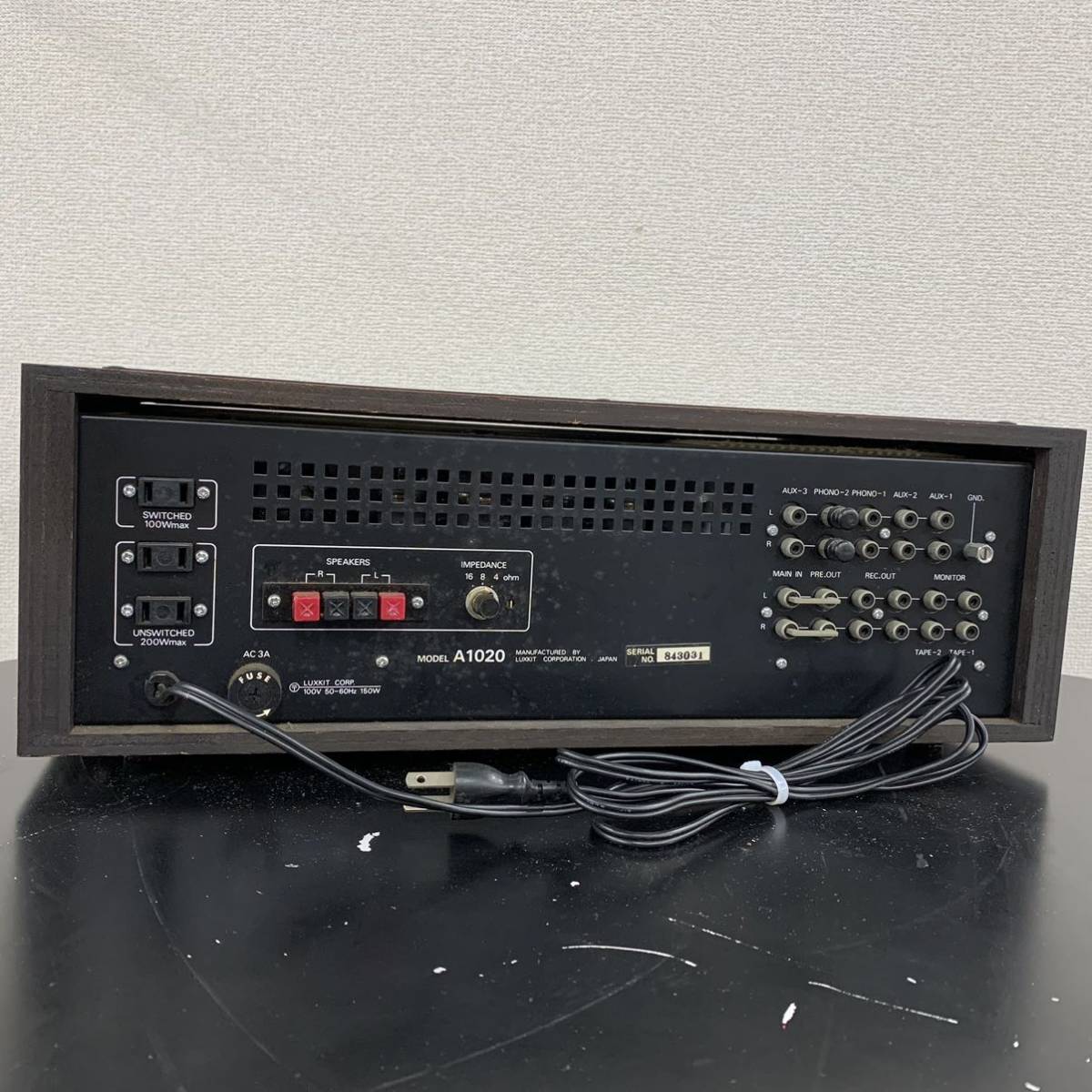 中古・動作品】LUX KIT A1020 修理品 ◇LUXKITA1020部等を変更した