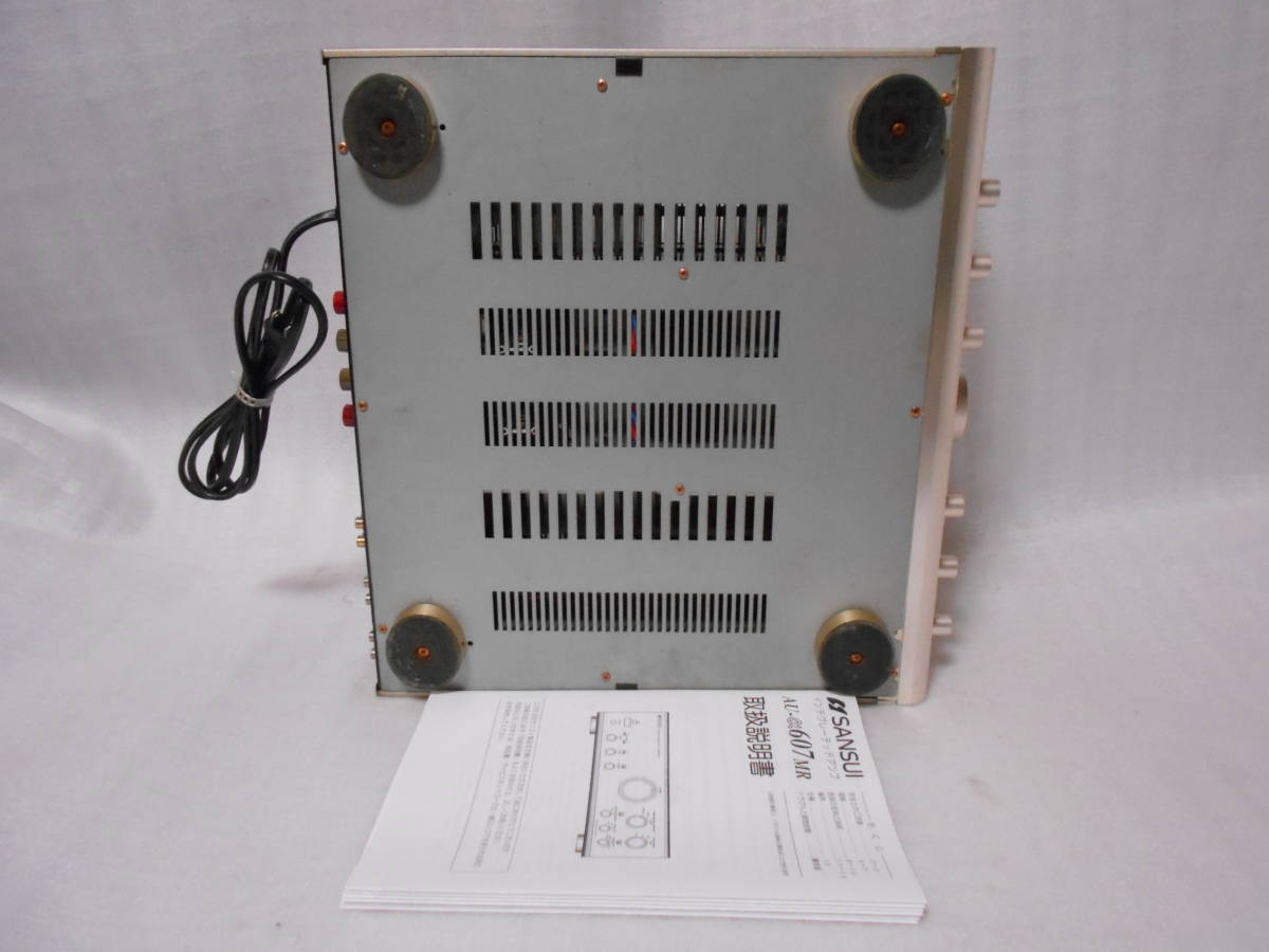 SANSUI AU-α607MR　プリメインアンプ　メンテナンス済 SANSUI AU-α607MR プリメインアンプ プリメイアンプメンテナンス済箱なし AU-α607i プリメインアンプ作動品