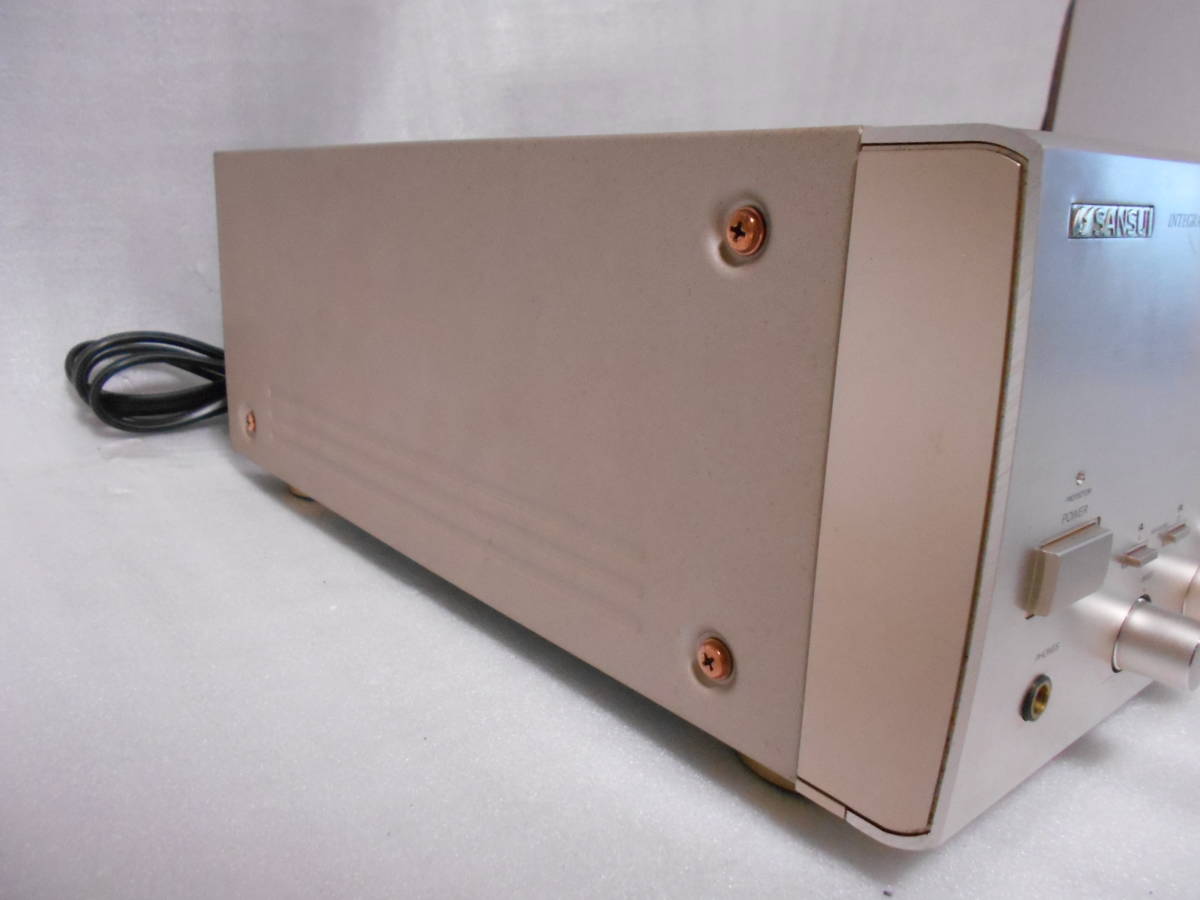 SANSUI AU-α607MR　プリメインアンプ　メンテナンス済 SANSUI AU-α607MR プリメインアンプ プリメイアンプメンテナンス済箱なし AU-α607i プリメインアンプ作動品