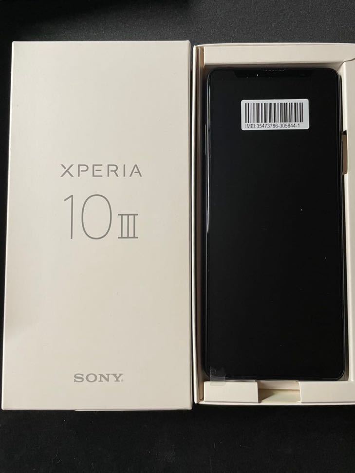 Xperia 10 iii SOG04 ブラック SIMフリー バッテリー良好 Xperia 10 III SOG04 ブラック SIMフリー 新品未使用 Xperia 0 SOG04